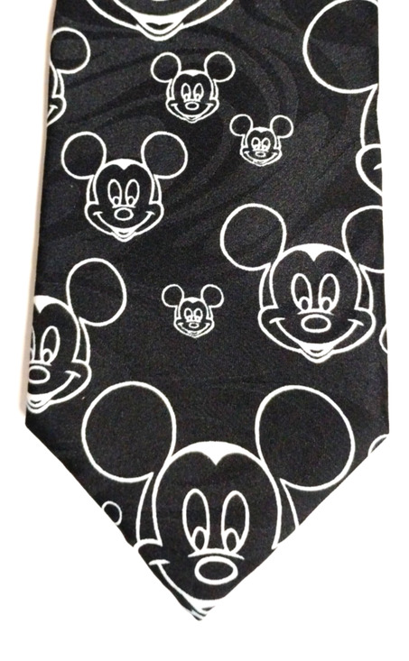 Disney Other - Vintage Disney Mickey Mouse Satin Neck Tie Character Print Made In USA 58"x3.75"